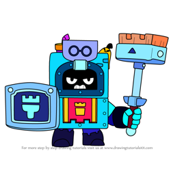 How to Draw Ash from Brawl Stars