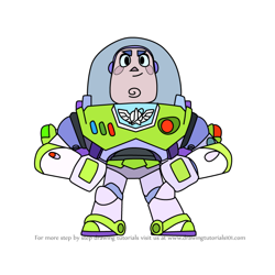 How to Draw Buzz Lightyear from Brawl Stars