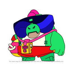 How to Draw Buzz from Brawl Stars