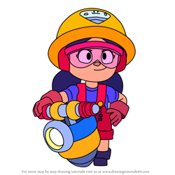 How to Draw Jacky from Brawl Stars