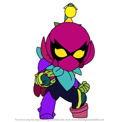 How to Draw Lily from Brawl Stars