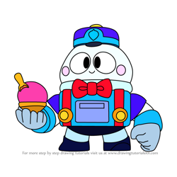 How to Draw Lou from Brawl Stars