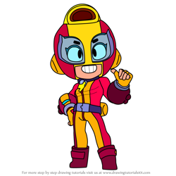 How to Draw Max from Brawl Stars
