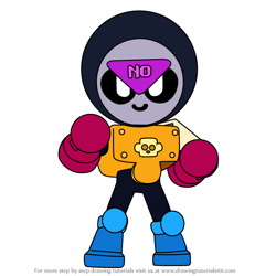 How to Draw Meeple from Brawl Stars