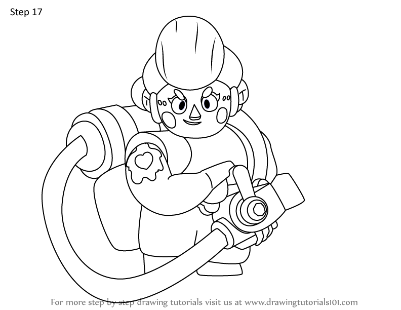 Brawl Stars Coloring Pages Pam Coloring And Drawing - pan brawl stars para imprimir