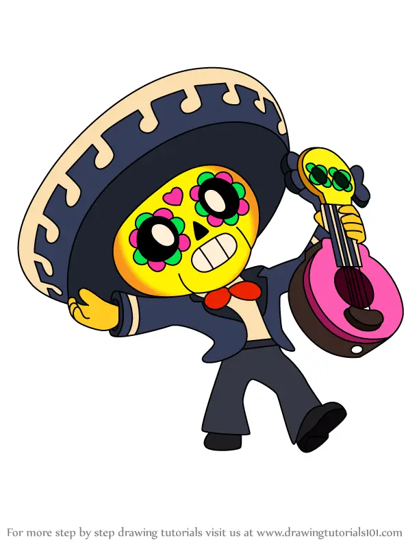 Brawl Stars Coloring Pages Poco Coloring And Drawing - brawl stars poco colorir