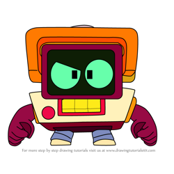 How to Draw R-T from Brawl Stars