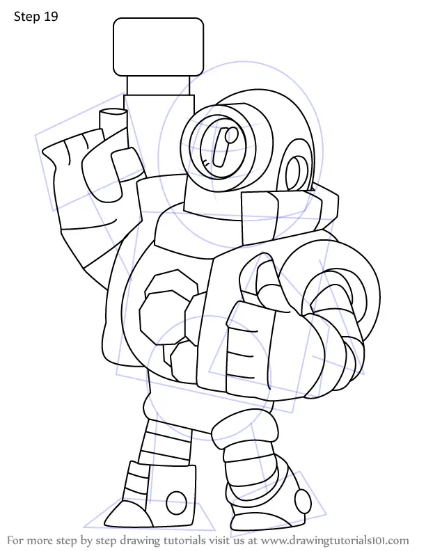 Brawl Stars Coloring Pages Rico Coloring And Drawing - rico brawl stars coloring pages