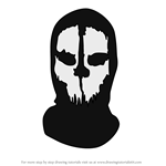 How to Draw Balaclava Mask from Call of Duty