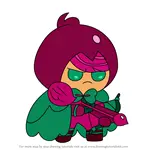 How to Draw Beet Cookie from Cookie Run Kingdom