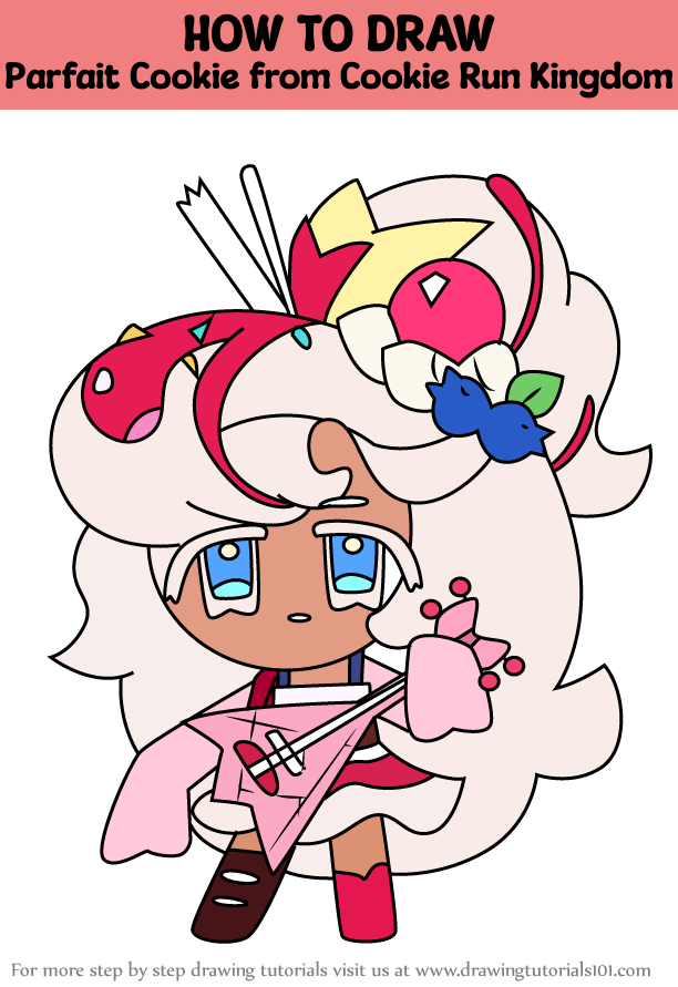 How to Draw Parfait Cookie from Cookie Run Kingdom (Cookie Run: Kingdom