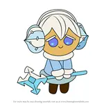 How to Draw Snow Sugar Cookie from Cookie Run Kingdom