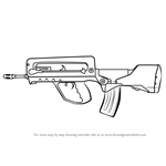 How to Draw FAMAS from Counter Strike