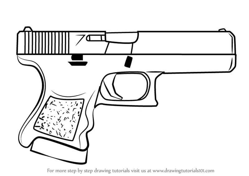 Download Glock 17 Coloring Pages