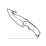 How to Draw Gut Knife from Counter Strike