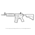 How to Draw M4A4 from Counter Strike