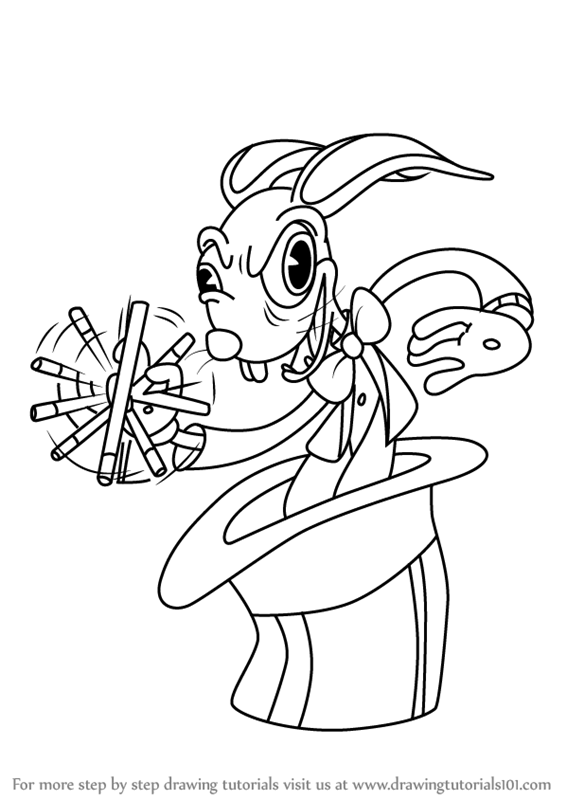 Learn How to Draw Hopus Pocus from Cuphead (Cuphead) Step by Step