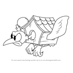 How to Draw Wally Warbles from Cuphead