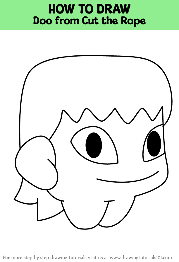 How to Draw Doo from Cut the Rope (Cut the Rope) Step by Step