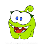 How to Draw Om Nelle from Cut the Rope