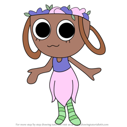 How to Draw Bassie Bloomington from Dandy's World