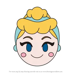 How to Draw Cinderella from Disney Emoji Blitz