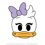 How to Draw Daisy Duck from Disney Emoji Blitz
