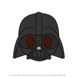 How to Draw Darth Vader from Disney Emoji Blitz