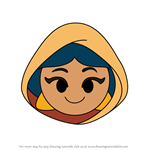 How to Draw Disguised Jasmine from Disney Emoji Blitz