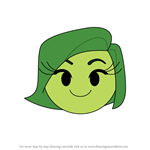 How to Draw Disgust from Disney Emoji Blitz