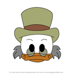 How to Draw Ebenezer Scrooge McDuck from Disney Emoji Blitz