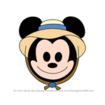 How to Draw Gardener Mickey from Disney Emoji Blitz
