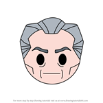 How to Draw Grand Moff Tarkin from Disney Emoji Blitz