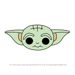 How to Draw Grogu from Disney Emoji Blitz