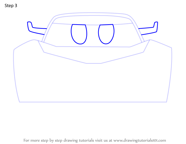 How to Draw Jackson Storm from Disney Emoji Blitz (Disney Emoji Blitz