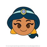 How to Draw Jasmine from Disney Emoji Blitz