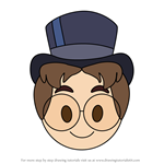 How to Draw John Darling from Disney Emoji Blitz