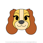 How to Draw Lady from Disney Emoji Blitz