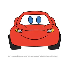 How to Draw Lightning McQueen from Disney Emoji Blitz