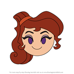 How to Draw Meg from Disney Emoji Blitz