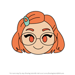 How to Draw Meilin Lee from Disney Emoji Blitz