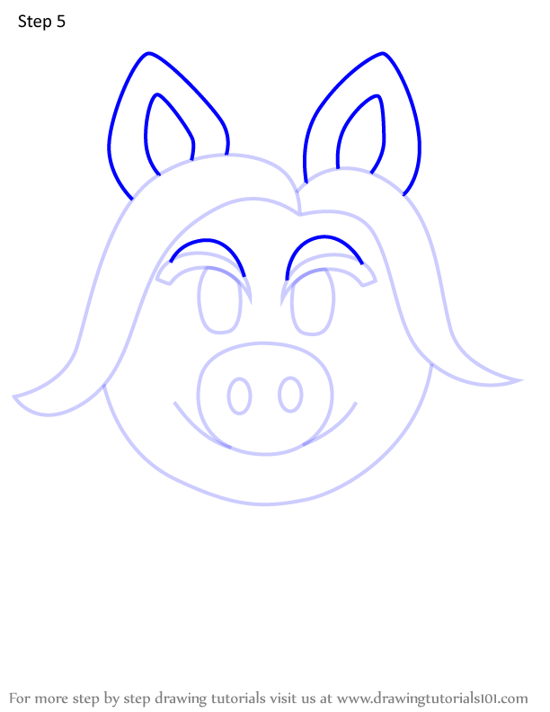 How to Draw Miss Piggy from Disney Emoji Blitz (Disney Emoji Blitz