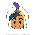 How to Draw Prince Ali from Disney Emoji Blitz