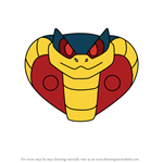 How to Draw Snake Jafar from Disney Emoji Blitz