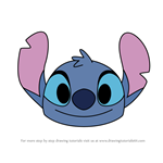 How to Draw Stitch from Disney Emoji Blitz