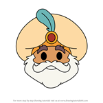 How to Draw Sultan from Disney Emoji Blitz