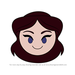 How to Draw Vanessa from Disney Emoji Blitz