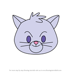 How to Draw Yzma Kitty from Disney Emoji Blitz