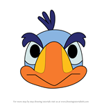 How to Draw Zazu from Disney Emoji Blitz