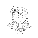 How to Draw Wendy from Don't Starve